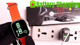 T900 Ultra 2 Smart Watch Battery Charging [upl. by Vorster]