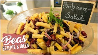 Bohnensalat Rezept 🥗 Schneller Grillsalat mit verschiedenen Bohnen [upl. by Lrem]