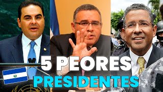 5 PEORES PRESIDENTES DE EL SALVADOR 🇸🇻 [upl. by Myna]