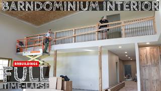 Full Interior Barndominium TimeLapse Home Build [upl. by Lust786]