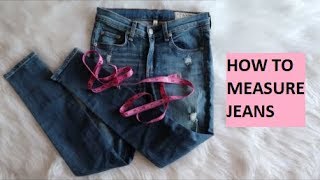 How to Measure Jeans For Poshmark amp Ebay Listings [upl. by Arres]