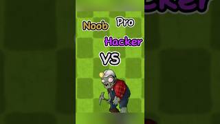 PVZ Fusion  Noob vs Pro vs Hacker  Digger Zombie pvz memes shorts [upl. by Atla302]