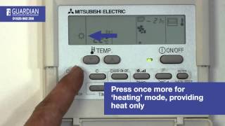 Mitsubishi Air Conditioning Control Panel How To Guide [upl. by Wilton]