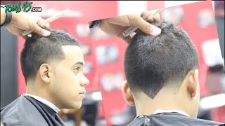 How to Fade a Taper Hawk Barber Tutorial [upl. by Sidra680]