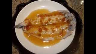 Chinese Steamed Fish with Apricot Sauce [upl. by Nnaylrebmik]