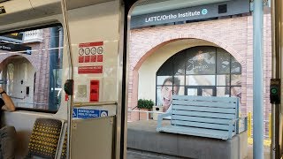 LA Metro Rail Expo Line Train Ride Pico  LATTCOrtho Institute [upl. by Viveca]