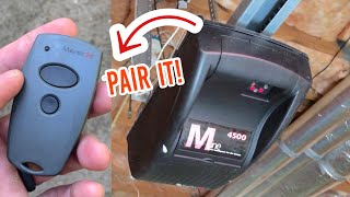 Pair Marantec remote with MLine 4500 garage door opener  how to [upl. by Lednyk50]