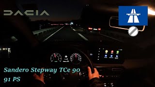 2022 Dacia Sandero Stepway TCe 90 91 PS NIGHTPOV DRIVE FRANKFURT AIRPORT 60 FPS [upl. by Vel]