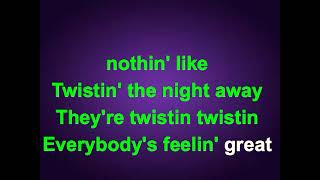 Twistin the Night Away Sam Cooke Karaoke [upl. by Culbertson38]