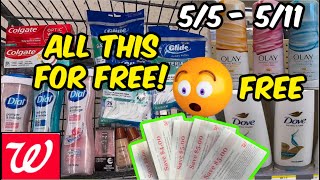 WALGREENS HAUL 55  511  15 ITEMS FOR FREE [upl. by Ahsym]