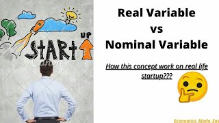 Real gdp  Real Variable vs Nominal Variable [upl. by Samaria504]