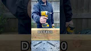 DCF860 VS DCF850 dewalt dewalttools headtohead [upl. by Malinde]