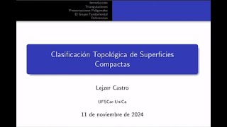 Clasificación topológica de superficies compactas [upl. by Cally]