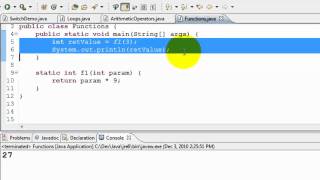 Java Tutorial  Methods or functions [upl. by Armillia]