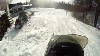 1973 Arctic Cat Cheetah 440 Fan in GoPro HD [upl. by Lyda]