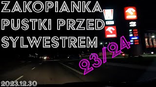 🔴Zakopianka trasa przed Sylwestrem Marzeń TVP 202324 PUSTKI i brak korków na trasie Nie ma śniegu [upl. by Eenrahc]