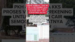 KABAR GEMBIRA PKH amp BPNT VIA KKS SUDAH PROSES VERIFIKASI REKENING [upl. by Llireva]