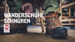 Wanderschuhe richtig schnüren [upl. by Nagn556]