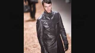 Manteau de cuir pour homme [upl. by Hanikehs]