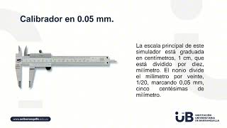 Explicación Calibrador Pie de Rey 005 mm [upl. by Anayk]