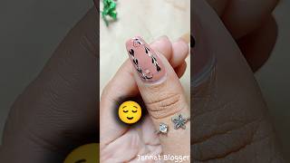 Easy nailart with safety pin😰😍 shorts jannatblogger nailart bhootfmemailstory nails nailmail [upl. by Joktan888]