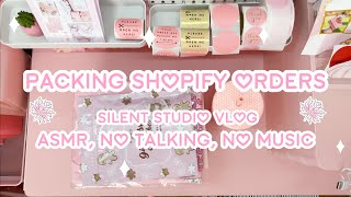 PACK SHOPIFY ORDERS WITH ME  ASMR NO TALKING NO MUSIC [upl. by Aicilat816]