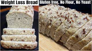 High Fiber Bread for Weight loss  No FlourNo OvenNo YeastNo Knead  healthy breakfast recipes [upl. by Isherwood]