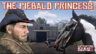 Finding a Piebald Tobiano Hungarian Halfbred at Arthur’s Favorite Bounty Hunter Camp in RDR2 [upl. by Plume]