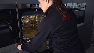 How To Clean Your Glass Oven Door  AEG [upl. by Ruzich]