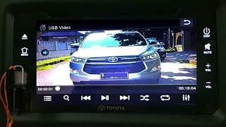 How to play Video on Toyota Innova G 2016 [upl. by Estel]