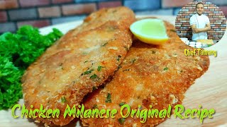 Chicken Milanese Recipe  How to make Original Chicken Milanese  Chef Special Signature Dishes [upl. by Katalin429]