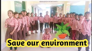 protect our environment  save tree 🌴save our environment  classroom activity for childrenbalgeet [upl. by Gnilsia]