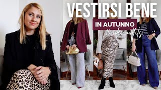 COME VESTIRSI BENE IN AUTUNNO  10 modi per avere un outfit chic  Isabella Emme [upl. by Borrell]