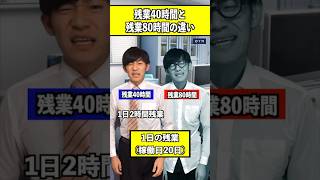 残業40時間と残業80時間の違い [upl. by Sussman]