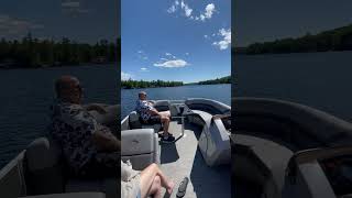 Pontoon on Little Ossipee Lake maine [upl. by Eden]