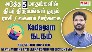 Next 5 Months Rasi amp Lagna Combo Predictions  Kadagam  Life Horoscope [upl. by Seidnac253]