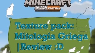 MITOLOGIA GRIEGA TEXTURE PACK  MINECRAFT  Review [upl. by Assila]