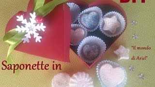 DIY SAPONETTE IN 5 MINUTIIDEA REGALO FAI DA TEBIG SHOT [upl. by Akvir]