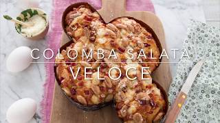 COLOMBA DI PASQUA VELOCE  VERSIONE SALATA  Ricetta facile  Chiarapassion [upl. by Cichocki]