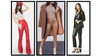 Leather Pants Style Trends How to Rock the Look in 2024 😱  Leather Pants Ideas💡 leather pant [upl. by Acirderf]