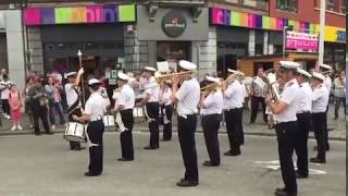 Musique des Cadets de Marine  ESO  Outremeuse 15 août 2017 [upl. by Kahl]