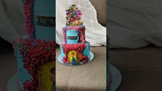 Enchanting theme cake 😍😍 bake cake trending cute trending [upl. by Ynohtnacram]