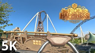 Ride To Happiness POV 5K60 FPS  Plopsaland De Panne  Frontseat [upl. by Mohammad]