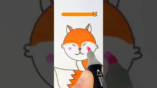 How to draw a fox easy  Step by step Drawing for kids🦊 [upl. by Krisha]