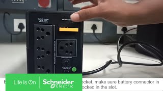 How to Switch on the APC Easy UPS BVX900LIIN  Schneider Electric Support [upl. by Leggat]