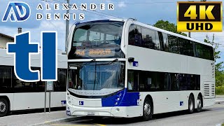 Transport Lausanne 54 Renens to Le MontsurL via Crissier Alexander Dennis Enviro500MMC Europe [upl. by Hilleary]