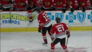 Mitchell Levels Toews  Canucks at Blackhawks  102109  HD [upl. by Dworman77]