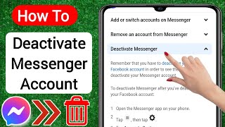 How To Deactivate Messenger Account New 2023  Deactivate Messenger Account [upl. by Neo]