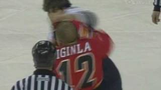 Ryan Kesler vs Jarome Iginla Feb 3 2006 [upl. by Ycinuq]