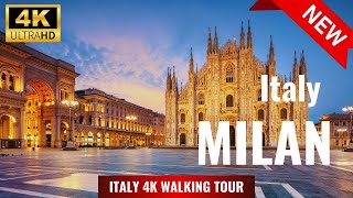 MILAN ITALY Walking Tour 2024 4K 60fps  Milano Walking Streets [upl. by Omoj]